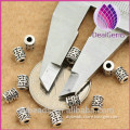 Thai silver tube beads 925 sterling silver beads gold beads rose gold spacer beads for making bracelet